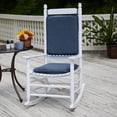 thumbnail image 2 of Klear Vu Porch Rocking Chair Cushions Set, Suitable for Living Room Rockers, Stylish Seat and Back Pads Include Fabric Ties, 20" X 17" X 2, Tonic Blue, 2 of 4