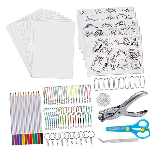 segolike Shrink Film Papers with Hole Puncher for Father'S Day Keychains Mother'S Day B