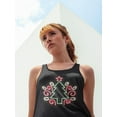 thumbnail image 2 of Christmas Tree Neon Design Tank Women -Image by Shutterstock, Female Small, 2 of 4