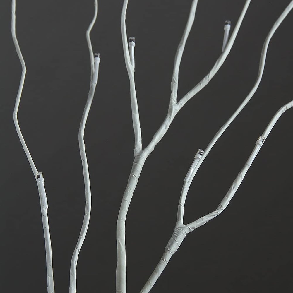 Kepooman 4FT Lighted Artificial Birch Tree for Home Festival Party Christmas Decor, 48 Led Fairy Light Spirit Tree Lamp for Indoor Outdoor Use, Warm White Kepooman 4FT Lighted Artificial Birch Tree for Home Festival Party Christmas Decor, 48 Led Fairy Light Spirit Tree Lamp for Indoor Outdoor Use, Warm White