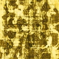 thumbnail image 1 of Ahgly Company Indoor Square Abstract Yellow Modern Area Rugs, 3' Square, 1 of 4