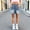 Blue.8, variant on Cethrio Girls Denim Shorts 2026, Summer Elastic Waist Relaxed Fit Holiday Jean Shorts Blue Size 10-12