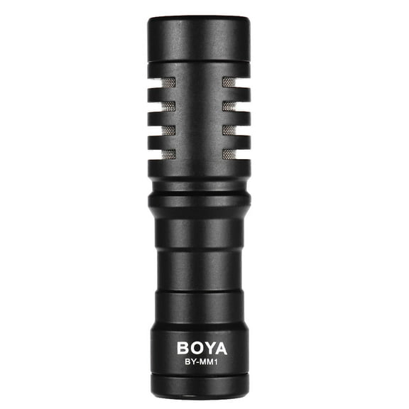 BOYA BY-MM1 Mini Cardioid Microphone Metal Electret Condensor Video Mic 3.5mm Plug