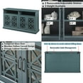 thumbnail image 5 of TV Stand Sideboard Buffet Cabinet With Adjustable Shelves Vintage Storage Cabinet Accent Cabinet Console Table Coffee Bar For TV Up To 58" Entryway Bedroom Living Room Hallway, 5 of 6