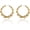 Gold/40MM, variant on Bamboo Hoop Earrings Oversized Metal Gold Bamboo Earrings Hip Hop Chunky Silver Big Hoop Earrings Exaggerated Pride Outfits for Women[k6208]