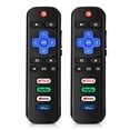 thumbnail image 1 of Paquete de 2 controles remotos reemplazados solo para Roku TV, compatible con televisores inteligentes TCL Roku/Hisense Roku/Onn Roku/Sharp Roku/Element Roku/Westinghouse Roku/Philips Roku Series, no, 1 of 1