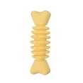 thumbnail image 2 of Flmtop Pet Puppy Dog Bite Resistant Fishbone Shape Teeth Cleaner Training Chew Toy Yellow, 2 of 9