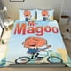 thumbnail image 1 of Sr. Magoo Conjunto de sábanas temático, trío de piezas, cómodo y amigable con la piel, diseño único, regalo de decoración para el hogar para familiares, amigos y fans,140cm *210cm, 1 of 6