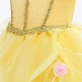 thumbnail image 5 of KAWELL Girls Off Shoulder Sequins Belle Princess Tulle Dress Masquerade Ball with Cuff, 5 of 7