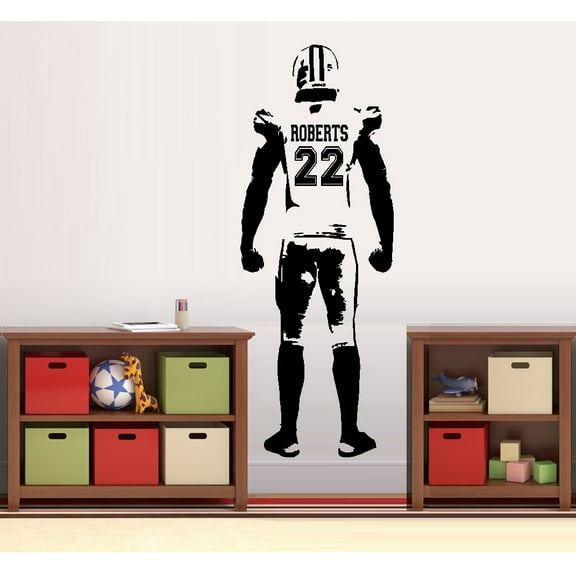 Football Player Custom (Name/# ) 16" x 40"