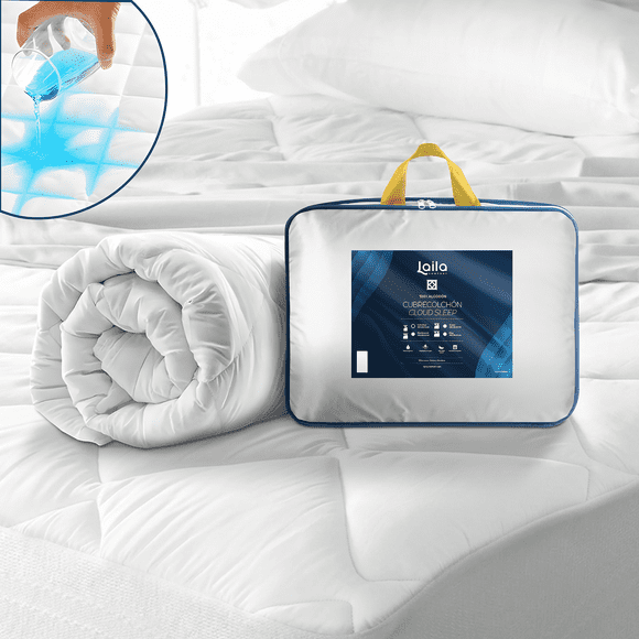 Cubrecolchon Laila Comfort Individual 100% Algodón Impermeable