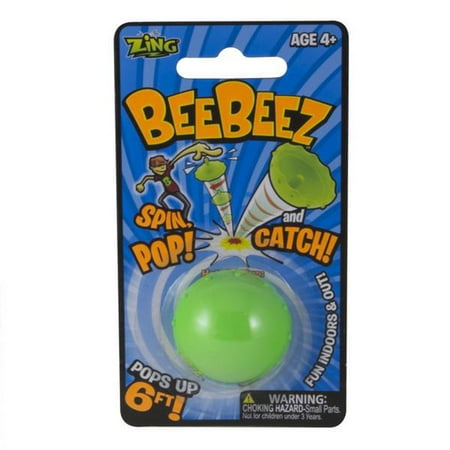 Bees Pop - Bee Beez Pop Up Toy -Spin, Pop, and Catch up to 6 feet! by Zing (Colors Vary)