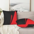 thumbnail image 7 of Red Black Abstract Couch Square Decorative Throw Pillow Covers Set of 2 for Sofa Bed Cushion Covers Home Decor 18"x18", 7 of 7
