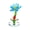 Lake Blue, variant on WYZCTTD Crystal Flower Figurine with Ladybug, Handcrafted Glass Lotus Sculpture on Mirror Base, Decorative Floral Tabletop Collectible