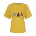 thumbnail image 4 of Fiudx Tops para Mujer Blusa de Moda Informal con Cuello Redondo y Estampado Navideño para Mujer, 4 of 4
