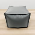 thumbnail image 3 of Pouf hometrends en similicuir gris, 3 of 3