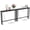 78.74" Black, variant on ROVSUN 39 Inch Console Table with Power Outlet, Narrow Sofa Table for Entryway, Rustic Brown
