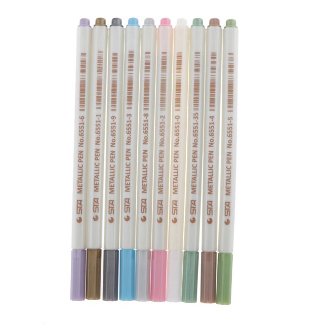 Rotuladores metálicos, de rotuladores metálicos para manualidades, pintura de rocas, álbum de fotografía de bricolaje, d 10 piezas