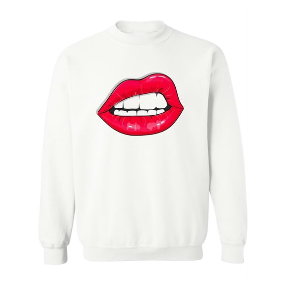 Pink Lips . Sweatshirt Women -Image by Shutterstock, Female 4X-Large