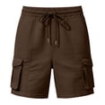 thumbnail image 1 of CHUMUD Cargo Shorts for Women Quick Dry High Waist Drawstring Work Shorts Multi Pockets, 1 of 6