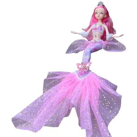 Little Mermaid Doll Toy | Movie Inspired Classic Fashion Doll Princess | Movable Collection Mermaid Doll Exquisite Gift For Christmas And Children's Day