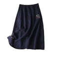 thumbnail image 3 of Sentmoon Women Long Skirt High Waist Athletic Skort Fashion Solid Color with Pockets Loose Fit Mini Skirt for Work and Office M-2XL, 3 of 8