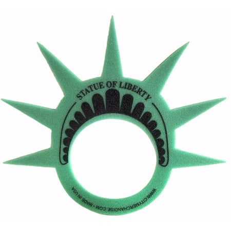 Famous Statue of Liberty Party Crown Hat Cap and Visor, This Lady Liberty Themed Foam Crown is Perfect for New York Themed Party's, Costumes and as a New York Souvenir Gift