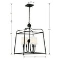 thumbnail image 2 of 2244-BF Crystorama Lighting Sylvan - 4 Light Chandelier-29.75 Inches Tall and 21.5 Inches Wide-Black Forged Finish    -Traditional Installation, 2 of 6