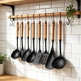 thumbnail image 6 of Dmlowu Spatula, Silicone Kitchen Utensils Set with Wooden Handle, Heat Resistant Non Stick Cooking Utensils Set of Spatula Ladle Turner Basting Brush, 6 of 7
