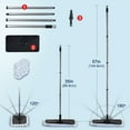 thumbnail image 4 of Matthew Microfiber Mop Compatible with Ceda Hardwood Floor'N More Microfiber Mop,Reusable&Washable 15x8 Inches,3Pack Microfiber Wet Mop Refills for Wet & Dry Floor Cleaning,Incl.1 Cleaning Scraper, 4 of 7