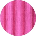 thumbnail image 1 of Ahgly Company Indoor Round Abstract Pink Modern Area Rugs, 6' Round, 1 of 4