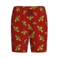 thumbnail image 4 of Naloa Hohey Bee Golden Men's Short Pajama Pants, Lounge Comfort Shorts with Elasticized Waistband and Side Pockets - 4X-Large, 4 of 9