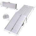 thumbnail image 3 of HOMCOM 10.2ft Wheelchair Ramp Foldable Portable Scooter Mobility Easy Access Carrier Ramp with Carrying Handle Aluminum Alloy, 3 of 10