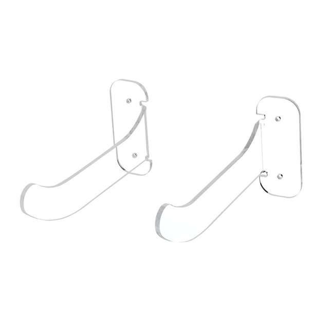 Soporte de pared acrílico para yoga, almohadilla de espuma para ejercicio, estante de almacenamiento para colgar, transparente Feliz Sencillez