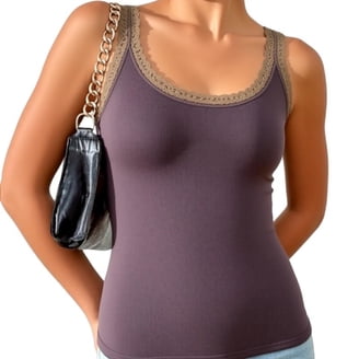 Devil Wears Prada Scoop Collection Women's Asymmetrical Lace Cami