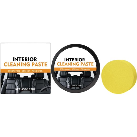 Car Interior Care Paste, 50g Non-Greasy Multi-Surface Stain Remover for SUV Sedan