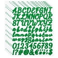 thumbnail image 1 of Unique Bargains Alphabet Letters Numbers Stickers, Self Adhesive Cursive, Dark Green 6 Sheets, 1 of 6