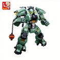thumbnail image 1 of Sluban 542pcs Green Warrior Robot With Chain Hammer Building Blocks Toys, Robot Battle Armor Assembling Educational Toys, Christmas Gifts For Kids (No Box), 1 of 4
