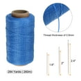 thumbnail image 2 of Uxcell Upholstery Sewing Thread 260m Polyester with 30Pcs Needles, Blue, 2 of 6