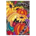 thumbnail image 1 of Toland Home Garden Colorful Cornucopia 28 x 40 Inch Decorative Fall Autumn Harvest House Flag, 1 of 1