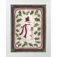 thumbnail image 1 of Shamp, Cindy 25x32 White Modern Wood Framed Museum Art Print Titled - Birdhouse Snowman, 1 of 4