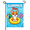 Garden Flag-2, variant on Summer Pig Beach Garden Flag 12×18in Double Sided Lemonade Surfboard Coastal Tropical UV Protected Fade Resistant Weatherproof Decor For Outdoor Porch Lawn Patio Yard Home