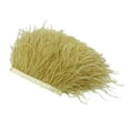 thumbnail image 4 of HLONK 1 Yard Dyed Ostrich Feather Fringe Trim Ribbon Embellishment Cream, 4 of 8