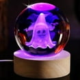thumbnail image 4 of Pumpkin Halloween Ghost Crystal Ball-Halloween Decorations-Halloween Lighted In ，Halloween Carved with Luminous Glass Children'S Small Night Light Ornament, 4 of 8