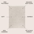 thumbnail image 3 of JONATHAN Y MERCER SHAG 5 x 8 Area Rug, Mercer Plush Tassel - Cream, MCR100D-5, 3 of 4