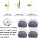 thumbnail image 3 of 16 Pack Foam Prefilters And Carbon Filter Compatible With Petsafe Drinkwell Fountain Inox 360 Avalon, 3 of 4