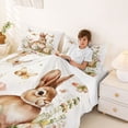 thumbnail image 3 of Erosebridal Rabbit Flower Kids Full Size Sheets, Spring Easter Bed Sheets, 4pcs, 3 of 5