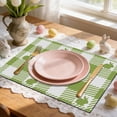 thumbnail image 6 of SIYTUAU Rabbits Print Placemat Easter Decoration Western Style Placemat Antis Dirty Linen Insulation Placemat 45X30Cm Linen Easter Bunny Print Placemat Table Mat Heat Resistant Washable Di, 6 of 6