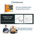 ArtToFrames Floating Acrylic Frame for Photos Up to 8x8 inches (Full