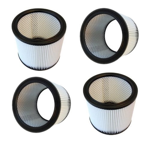 HQRP Washable Cartridge Filter 4Pack for ShopVac QPL625 QPL650